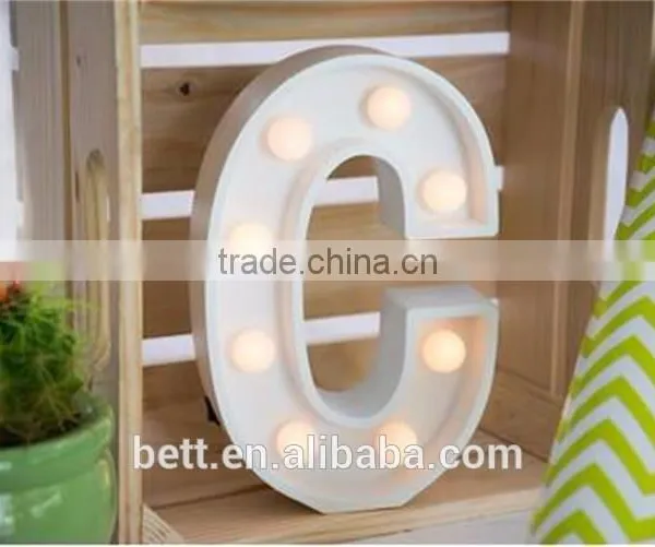 Battery Operated Marquee Letters Light Y With 7pcs White Round Bulb photo-4