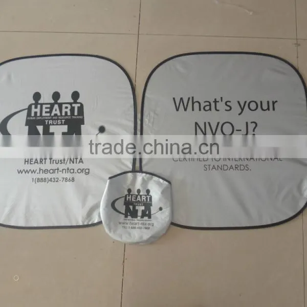 Car Front Square Sunshade/front Windscreen Nylon Silver Sunshade/printing Logo for Promotion Gift photo-6