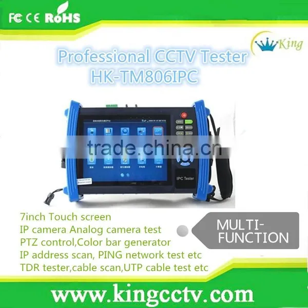Onvif IP Camera and Analog Camera and PTZ Camera 7 Inch Touch Screen Professional CCTV Tester