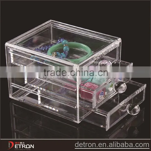 Cosmetic Acrylic Plastic Storage Shelf Drawers