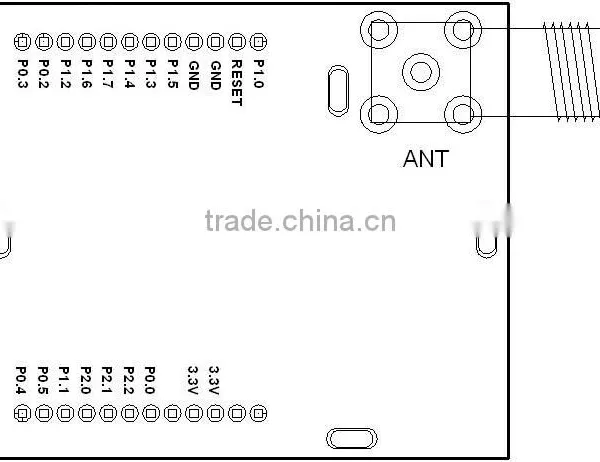 Wireless 1km CC1110 pa RF Wireless Module UHF Transiver Water Meter Module photo-2