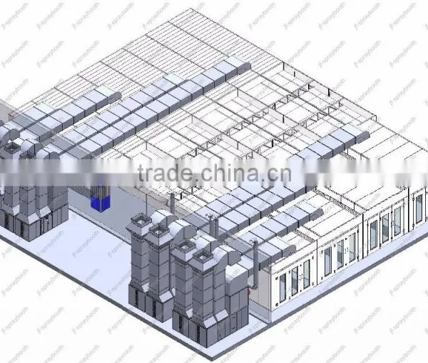 JF Car Spray Booth Preparation Station Prep Station Spray Booth Painting Line photo-4