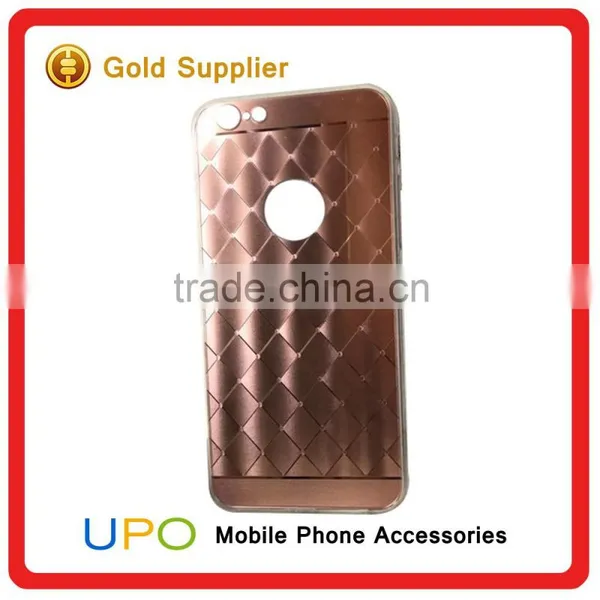 [UPO] 2016 New Products Electroplated Diamond Grid Pattern 3D TPU Bumper Mirror Mobile Cases for IPhone 6 photo-2