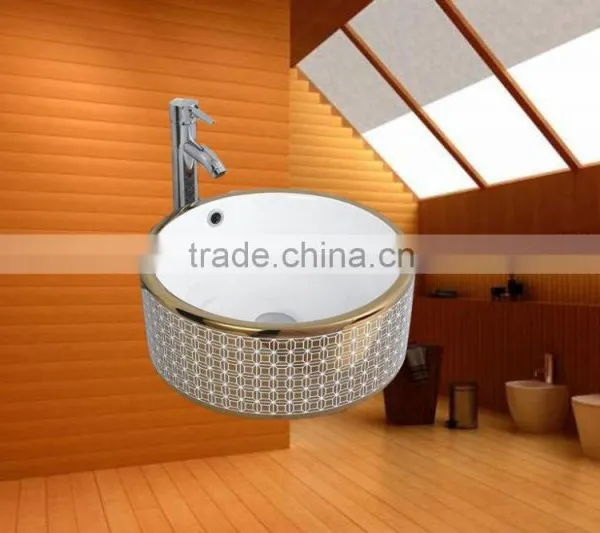 Fasion Colour Bathroom Design Professional Porcelain Wash Color Basins Above Washing Machine photo-5