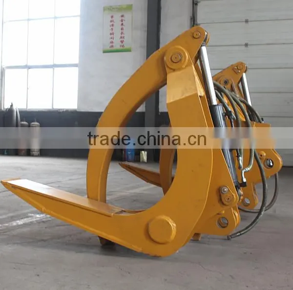 360 Degree Rotating Log Grapple, Hydraulic Excavator Wood Grapple /Stone Grapple for Sale photo-2