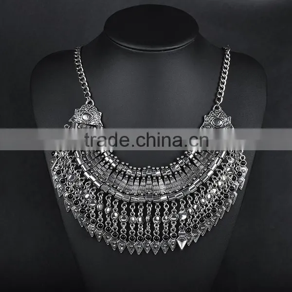 Anti Gold Silver Plated Vintage Necklace Boho Jewellery photo-2