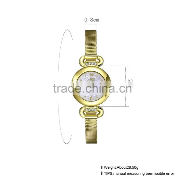 Fashion Lady Wristwatches Circle Ladies Watch photo-3