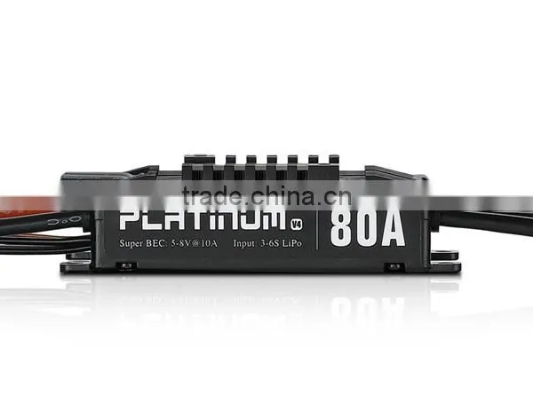 Hobbywing RC Aircraft System Platinum 60A V4 Brushless ESC Higher Driving Efficiency Longer Flight Time Lower ESC Temperature photo-2