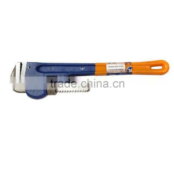 Carbon Steel Pipe Wrench Dipped Handle photo-3