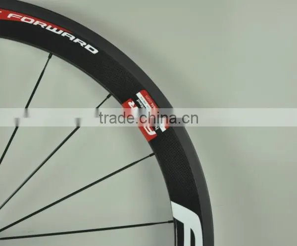 2015 New Arrival Ffwd 700C Clincher Carbon Fiber Wheelset Chinese Bike Wheels High-profile Carbon Wheels photo-3