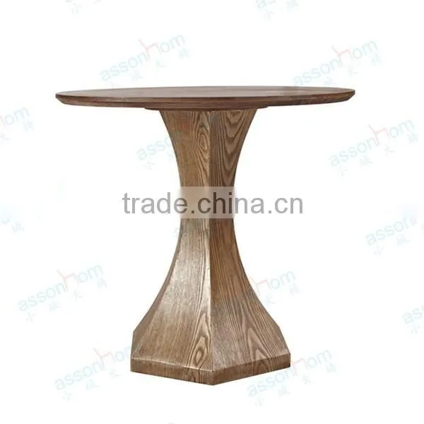 Round Wooden Table Wooden Dining Table #AWF55