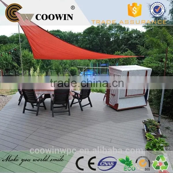 Decorative Grey Solid Artificial Indoors Interior Outdoor Wooden Flooring photo-5