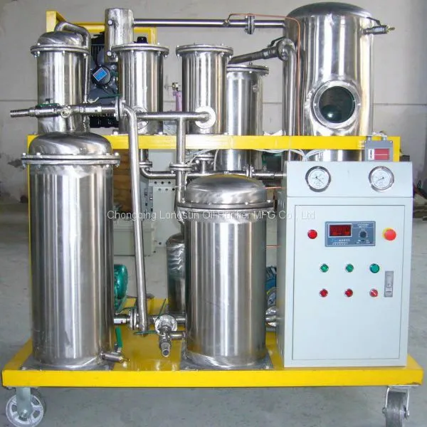 Stainless Steel Lubricating Oil Purifier, Hydraulic Oil Purification Machine, Gear Oil Filtration Unit