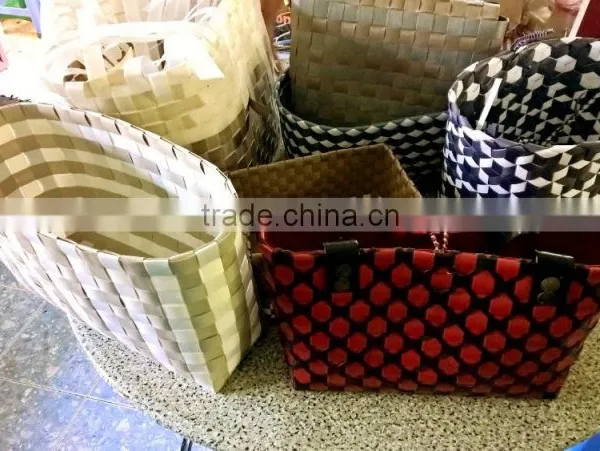Handmade Woven Polypropylene Fabric Baskets, Woman Bags photo-6