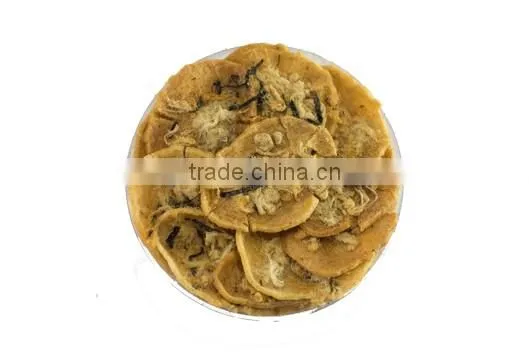 Crispy Shrimp Chip With Pork Flossy & Seaweed