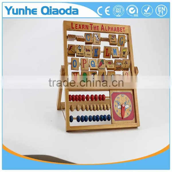 New Kids Learning Developmental Versatile Alphabet Abacus Wooden Toys photo-5