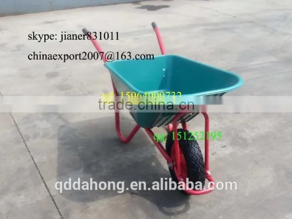 85L Wheelbarrow With Green Plastic Tray for Garden Use photo-2
