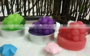 3PK FRUIT GRAPE CANDLE