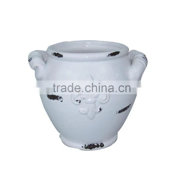 Blue Vase Ceramic Chinese Big Flower Decor Vase photo-3