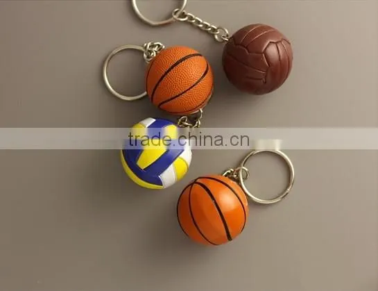 3D Mini Ball Shape Custom Keychain photo-3