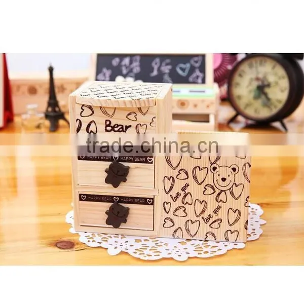 Children's Prize Gift Wooden Pen Container photo-2