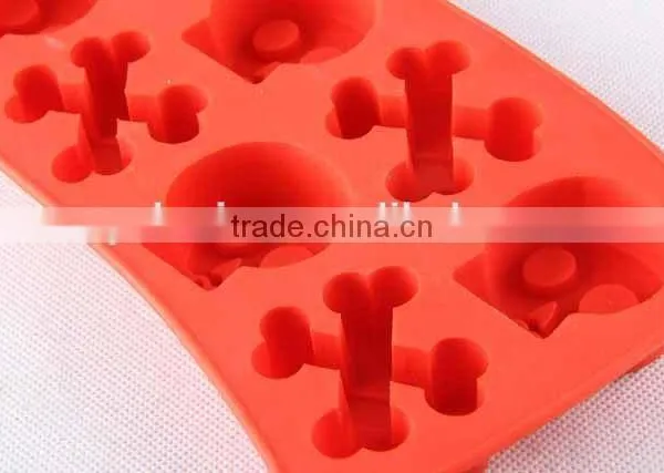 Skull Design Silicone Ice Cube Mold Creative Silicone Ice Cube Tray photo-2