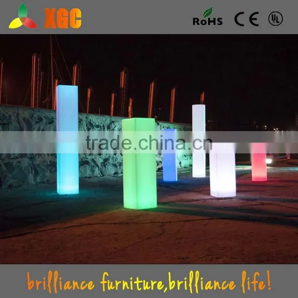 LED Lighting Pillar Candle, Glowing Pillar Design, Led Illuminated Square Pillar Design photo-2
