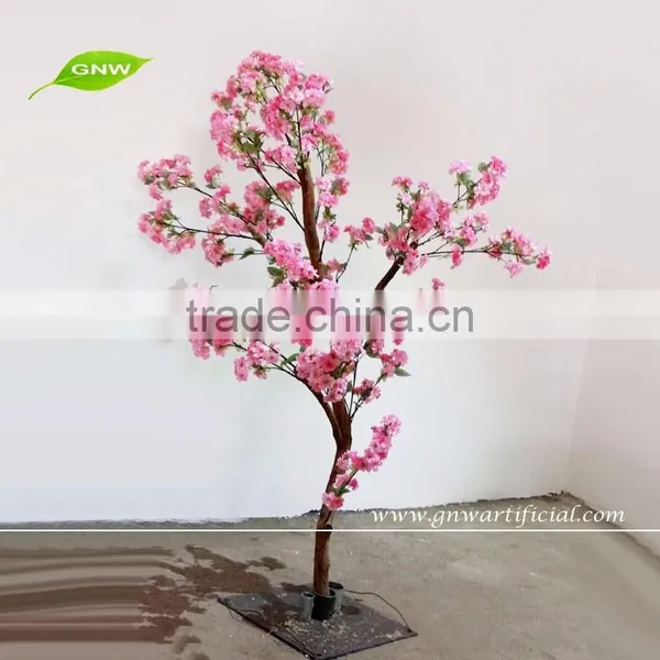GNW BLS037 Limegreen Silk Cherry Blossom Trees Artificial Flower Wedding Tree photo-4