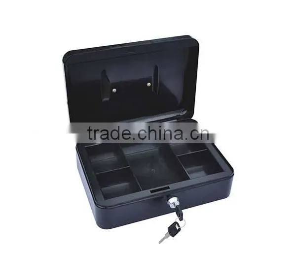 451512 Money Safe Deposit Box Metal Home Security Key Cash Coin Box photo-2