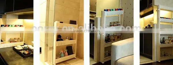 Plastic Hand Push Storage Car/shelves photo-2