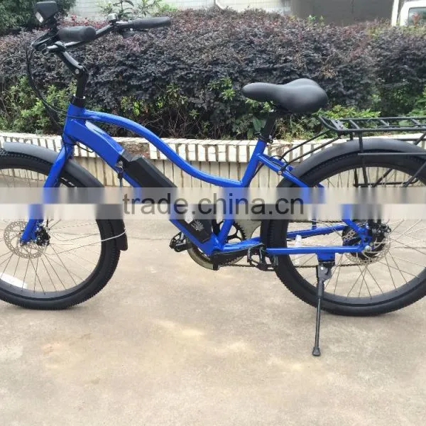 Lithium Battery Powered Electric Beach Bicycle Beach Cruiser Electric Bike for Lady photo-2