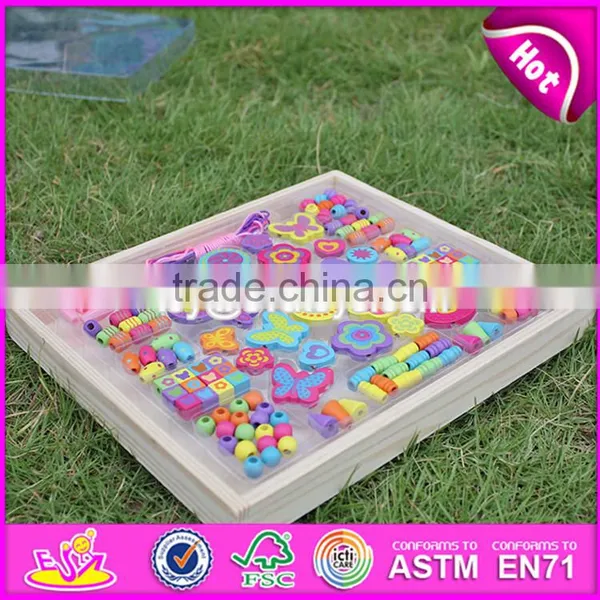 2017 New Design Educational Wooden Threading Toys for Toddlers W11E059 photo-2