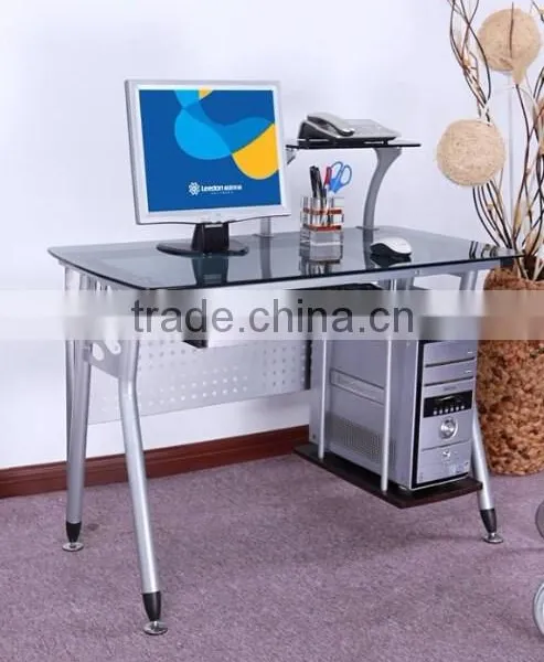 2015 Simple Executive Glass Office Table Metal Office Table With Glass Top