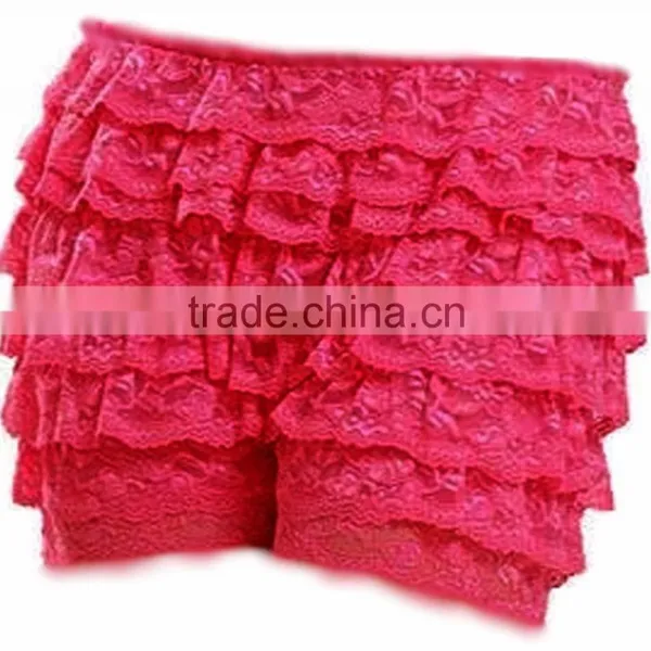 High Quality Women Fashion 8 Layers Lace Frilly Ruffle Knicker Sexy Underwear Shorts Hot Pants Safety Skirt photo-4