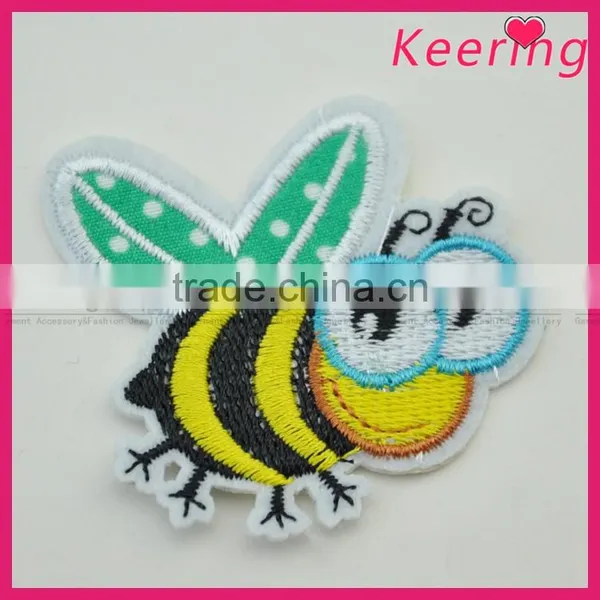 Cute Bee Custom Embroidery Patch for Clothing and Bags WEF-070 photo-2