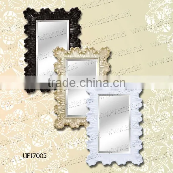 PU Fine Handmade Anqiue High-quality Decor Wall Mirrors photo-3