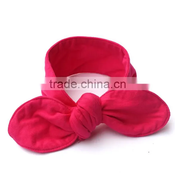 Girl Rabbit Headband Newborn Kids Cotton Elastic Hair Band Baby Top Headband photo-5
