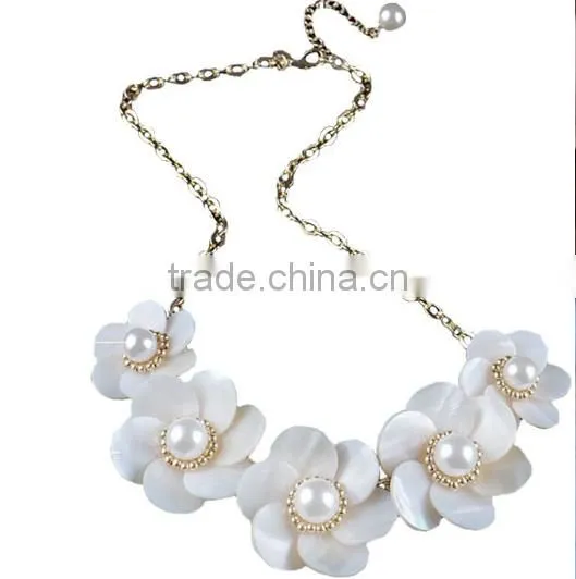F20006N Latest Style Shell Pearl Necklace Women Decorative Necklace photo-2