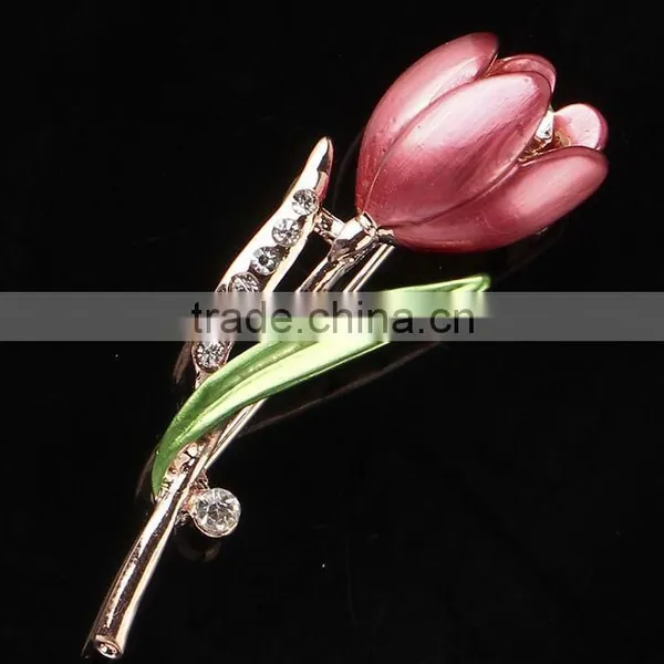 F20043N Flower Brooches Colorful Tulips Brooch Pins Fashion Elegant Brooches photo-4
