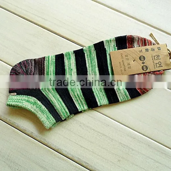 Show Socks Men Male Cotton Boat Happy Socks Non-Slip Invisible Stripes Geometric Socks No Show Slippers Meias photo-5