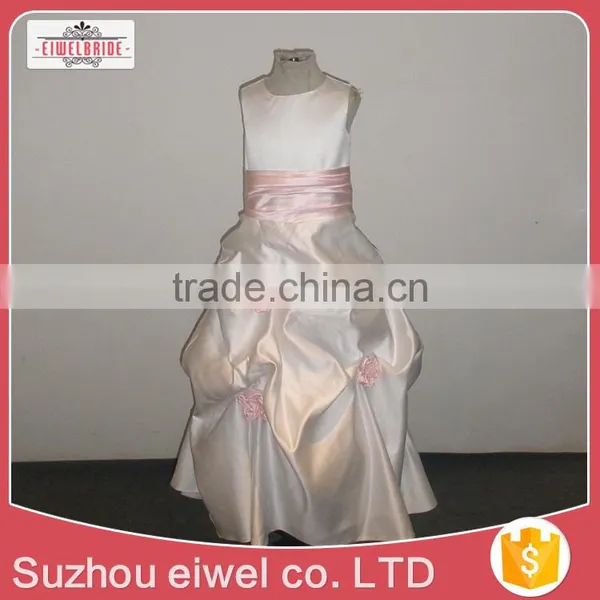 Flower Girl Dress Of 9 Years Old Girls Cotton Frock Designs/Dress Flower Girl Gown photo-3