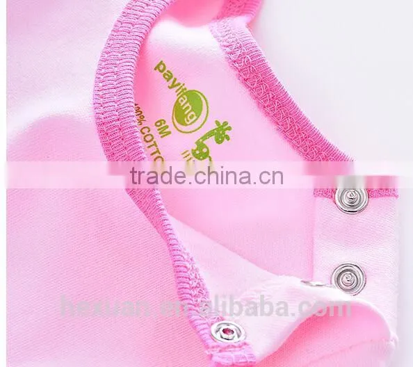 OEM Factory or 10 Stocked Designs 100% CottonSummer&Autumn Newborn Baby Clothing Set photo-4