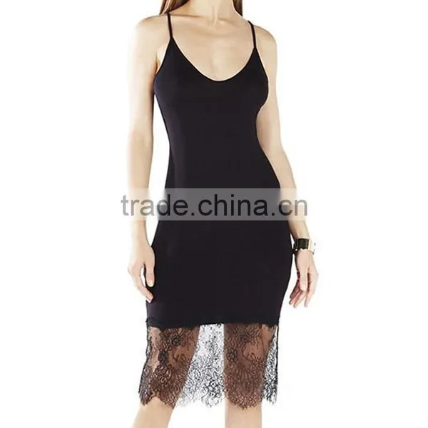 2016 Hot Sale Black and White Slip Dresses photo-6