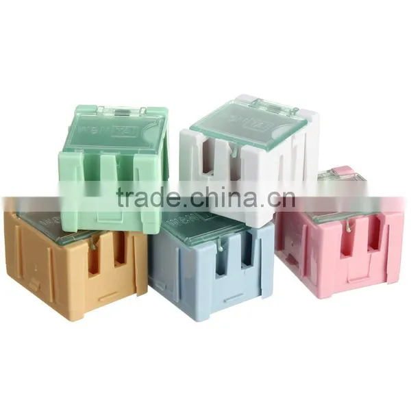 Hot Sale 100pcs SMT SMD Electronic Components Parts Box Cases Patch Laboratory Storage Box Plastic Five Color photo-3