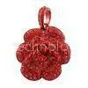 Red Black Flower Jewelry USB Flash Drive Pendant Custom