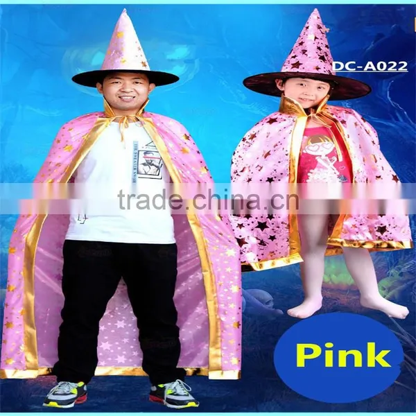 China Cheap 100% Polyester Children Halloween Black One Cape 80 cm photo-5