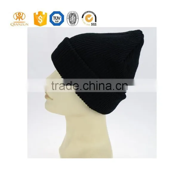 Wholesale Custom Winter Funky Free Polyester Fabric Knitted Beanie photo-2
