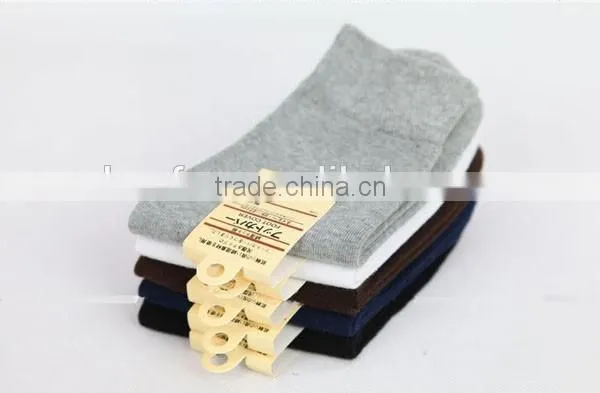 Autumn&winter Solid Colod 100%cotton Men Tube Socks photo-6