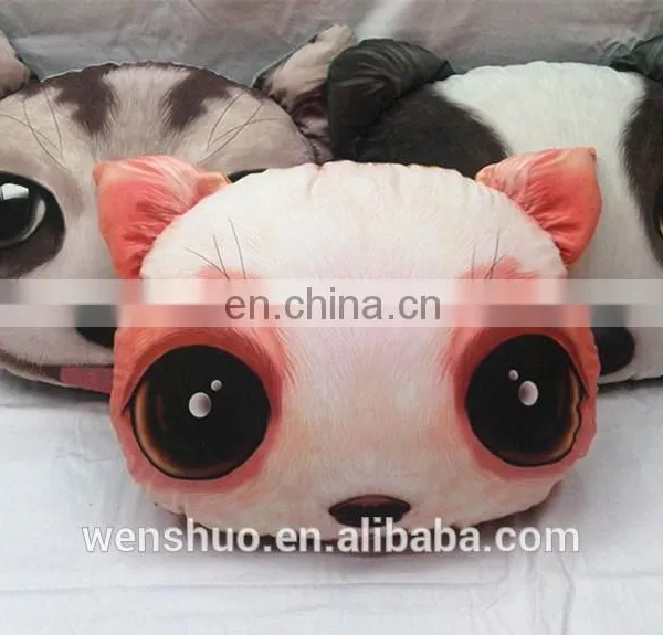 Fashion Cute Cat Face Cushion For Reading In Bed For 2015 photo-3