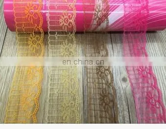 INELASTIC FLOWER LACE ACCESSORIES 4 COLORS OF LACE ACCESSORORS GARMENT FOR HEADBAND ACCESSORIES photo-3